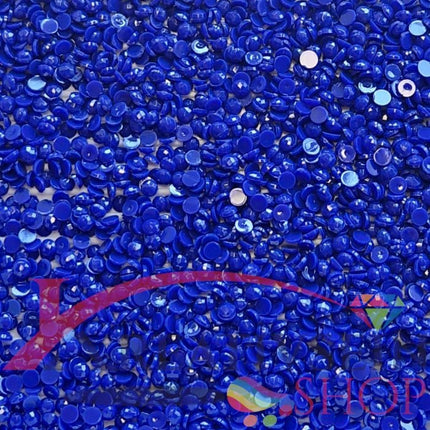 DMC 820 Royal Blue VY DK - runde Steine - Diamond Painting