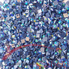 DMC 823 Navy Blue DK - eckige Steine - Aurora Borealis (AB) - Diamond Painting