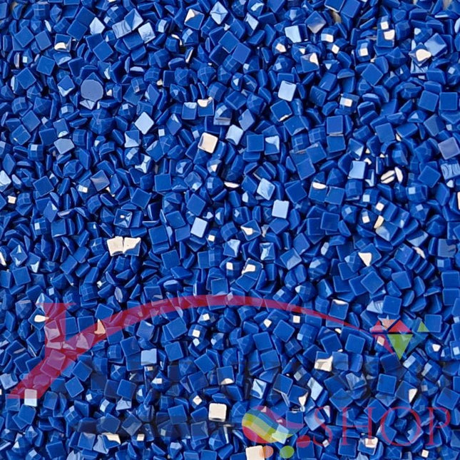 DMC 824 Blue VY DK - eckige Steine - Diamond Painting