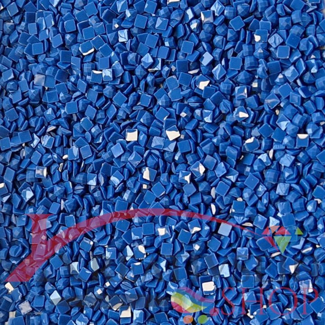 DMC 825 Blue DK - eckige Steine - Diamond Painting
