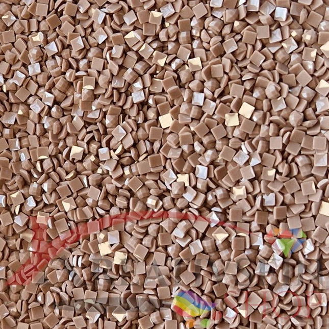 DMC 841 Beige Brown LT - eckige Steine - Diamond Painting