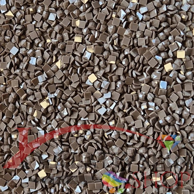 DMC 844 Beaver Brown ULT DK - eckige Steine - Diamond Painting