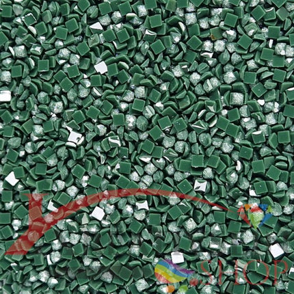 DMC 890 Pistachio Green ULT DK - eckige Steine - Fairy Dust - Diamond Painting