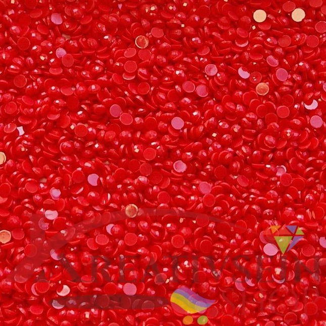 DMC 891 Carnation DK - runde Steine - Diamond Painting