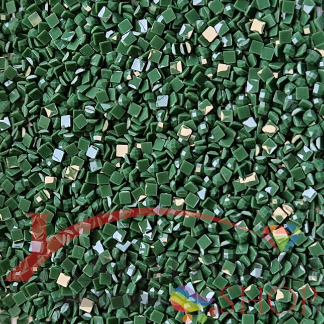 DMC 895 Hunter Green VY DK - eckige Steine - Diamond Painting