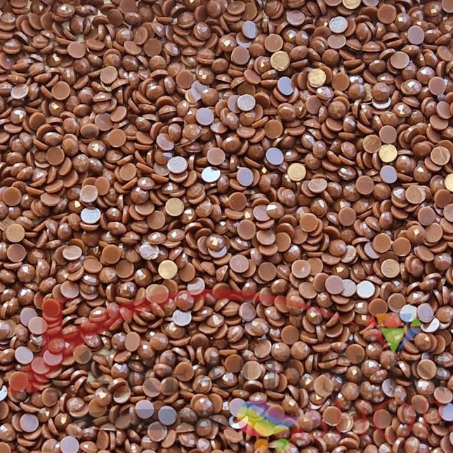 DMC 898 Coffee Brown VY DK - runde Steine - Diamond Painting