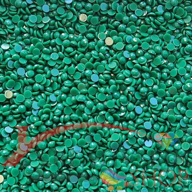 DMC 909 Emerald Green VY LT - runde Steine - Diamond Painting