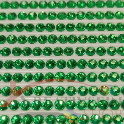 DMC 910 Emerald Green DK - rund Steine - Strass - Diamond Painting