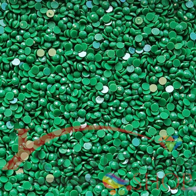 DMC 910 Emerald Green DK - runde Steine - Diamond Painting