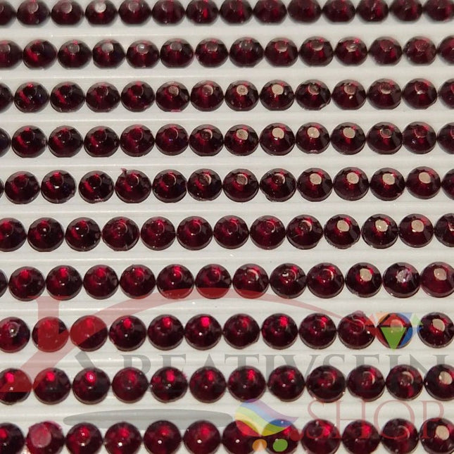 DMC 915 Plum DK - rund Steine - Strass - Diamond Painting