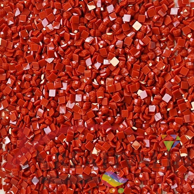 DMC 919 Red Copper - eckige Steine - Diamond Painting