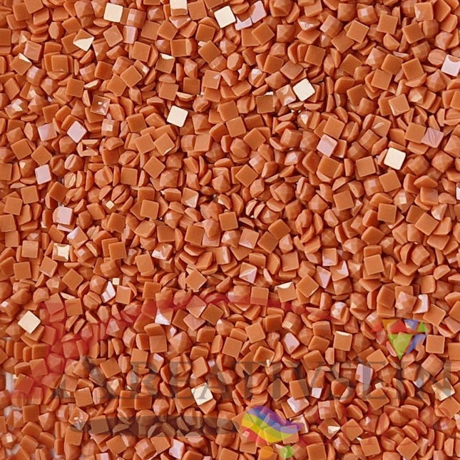 DMC 921 Copper - eckige Steine - Diamond Painting