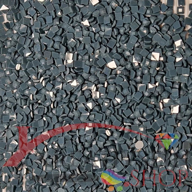 DMC 924 Grey Green VY DK - eckige Steine - Diamond Painting