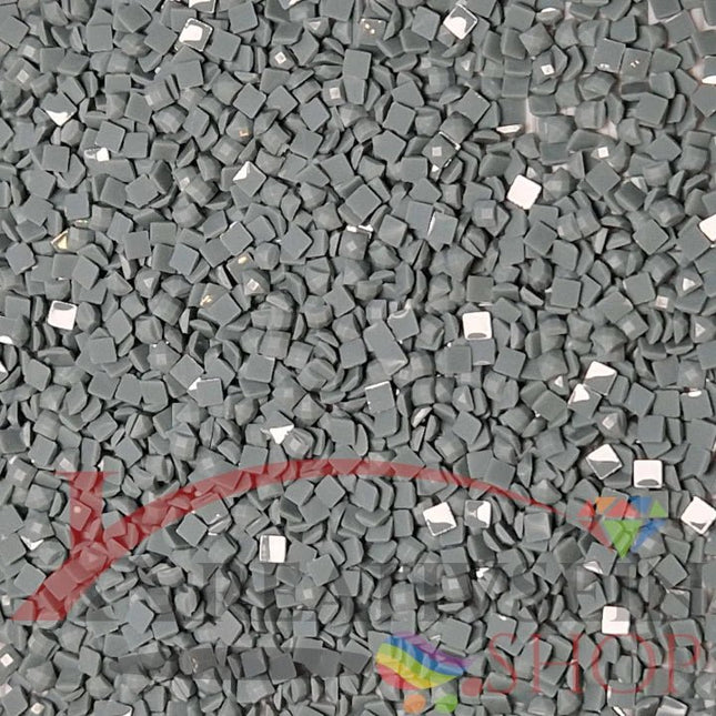 DMC 926 Grey Green LT - eckige Steine - Diamond Painting
