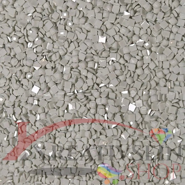 DMC 928 Grey Green VY LT - eckige Steine - Diamond Painting