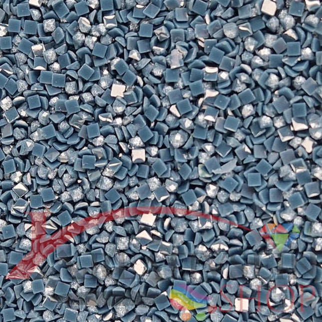 DMC 930 Antique Blue DK - eckige Steine - Fairy Dust - Diamond Painting