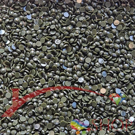 DMC 934 Black Avocado Green - runde Steine - Diamond Painting