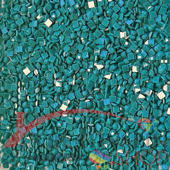 DMC 943 Aquamarine MED - eckige Steine - Diamond Painting
