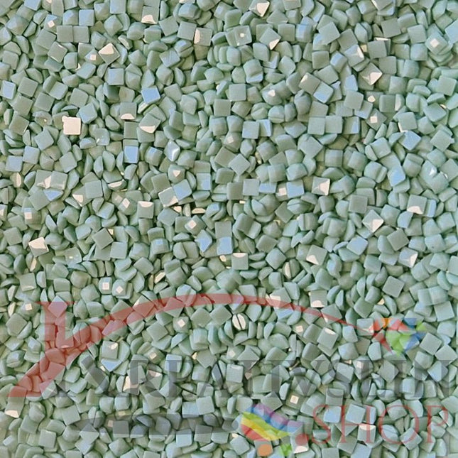 DMC 955 Nile Green LT - eckige Steine - Diamond Painting