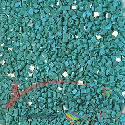 DMC 958 Sea Green DK - eckige Steine - Diamond Painting
