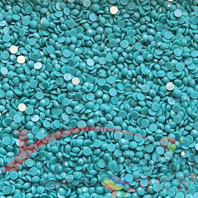 DMC 958 Sea Green DK - runde Steine - Diamond Painting