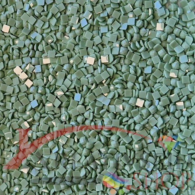 DMC 966 Baby Green MED - eckige Steine - Diamond Painting