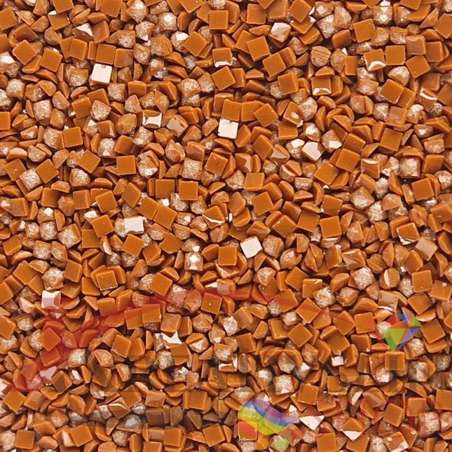 DMC 975 Golden Brown DK - eckige Steine - Fairy Dust - Diamond Painting