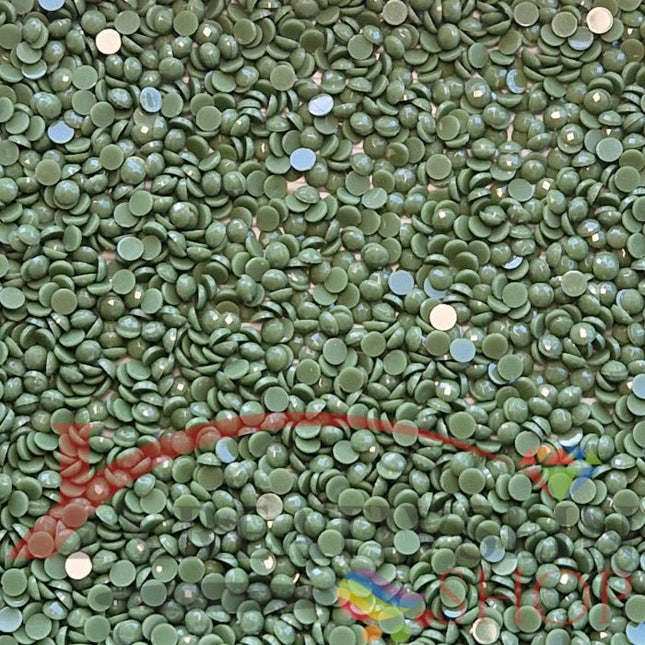 DMC 988 Forrest Green MED - runde Steine - Diamond Painting
