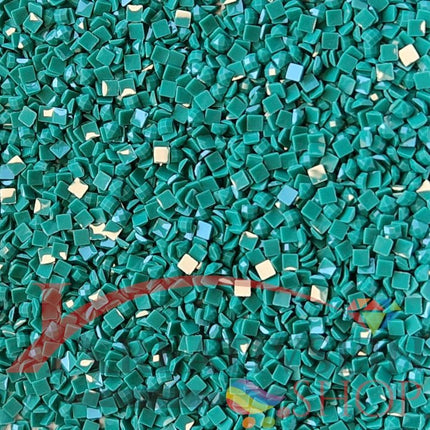 DMC 991 Aquamarine DK - eckige Steine - Diamond Painting