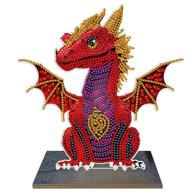 Drache rot Aufsteller - Diamond Painting