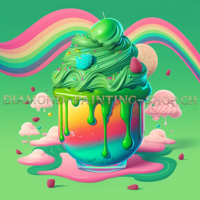 Ein grünes Eis bitte - 5D DIY Diamond Painting