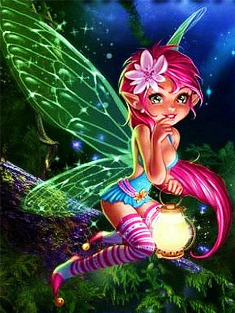 Elfe des Lichtes - 5D DIY Diamond Painting