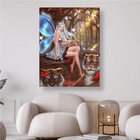 Elfe mit Tiger - 5D DIY Diamond Painting