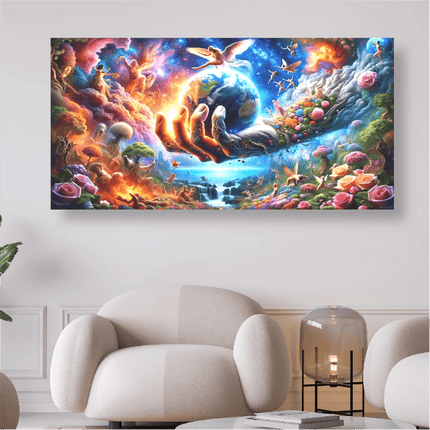 Erde - Halt mich fest - 5D DIY Diamond Painting