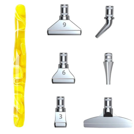 Ergonomischer Stift mit 6 Metall Aufsätzen - Diamond Painting
