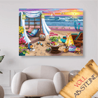 Erholsamer Tag am Meer - Voll AB 5D DIY Diamond Painting