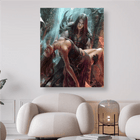 Fantasy Gothic Mann trägt eine Frau auf den Armen - 5D DIY Diamond Painting