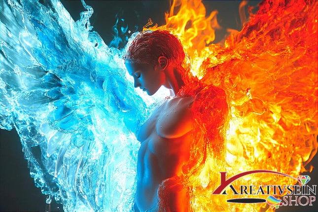 Feuer Wasser Engel - 5D DIY Diamond Painting