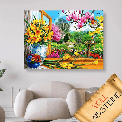 Frühling auf dem Land - Voll AB 5D DIY Diamond Painting