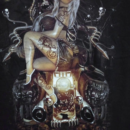 Geist mit tätowierter Lady auf Bike - 5D DIY Diamond Painting