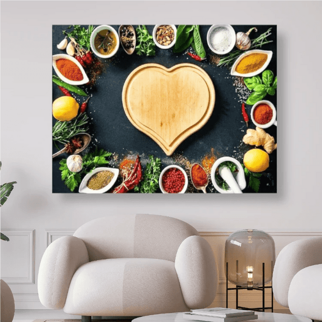 Gewürze mit Herz - 5D DIY Diamond Painting