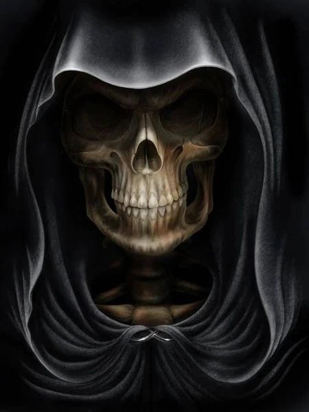 Ghost mit schwarzem Mantel - 5D DIY Diamond Painting
