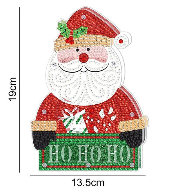 Ho Ho Ho der Weihnachtsmann mit LED - Diamond Painting