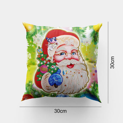 Kissenbezug Weihnachtsmann - Diamond Painting