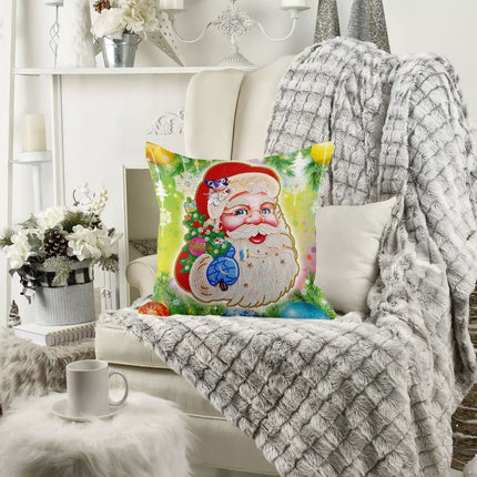 Kissenbezug Weihnachtsmann - Diamond Painting