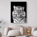 Kopf des Tigers in schwarz/weiss - 5D DIY Diamond Painting
