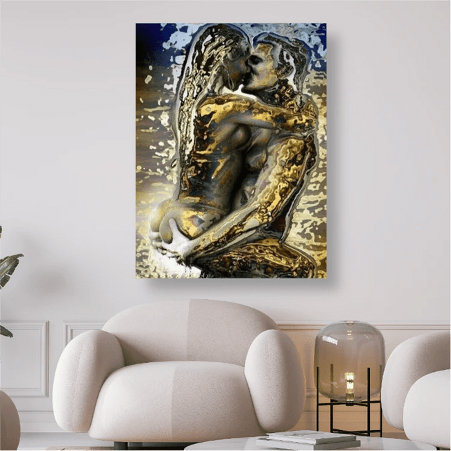Küssendes Liebespaar - 5D DIY Diamond Painting