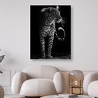 Leopard in schwarz weiss - 5D DIY Diamond Painting
