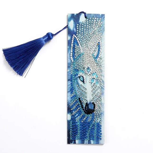 Lesezeichen Wolfskopf - Diamond Painting