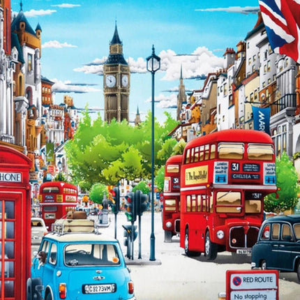 Londen mit der Big Ben - Voll AB 5D DIY Diamond Painting